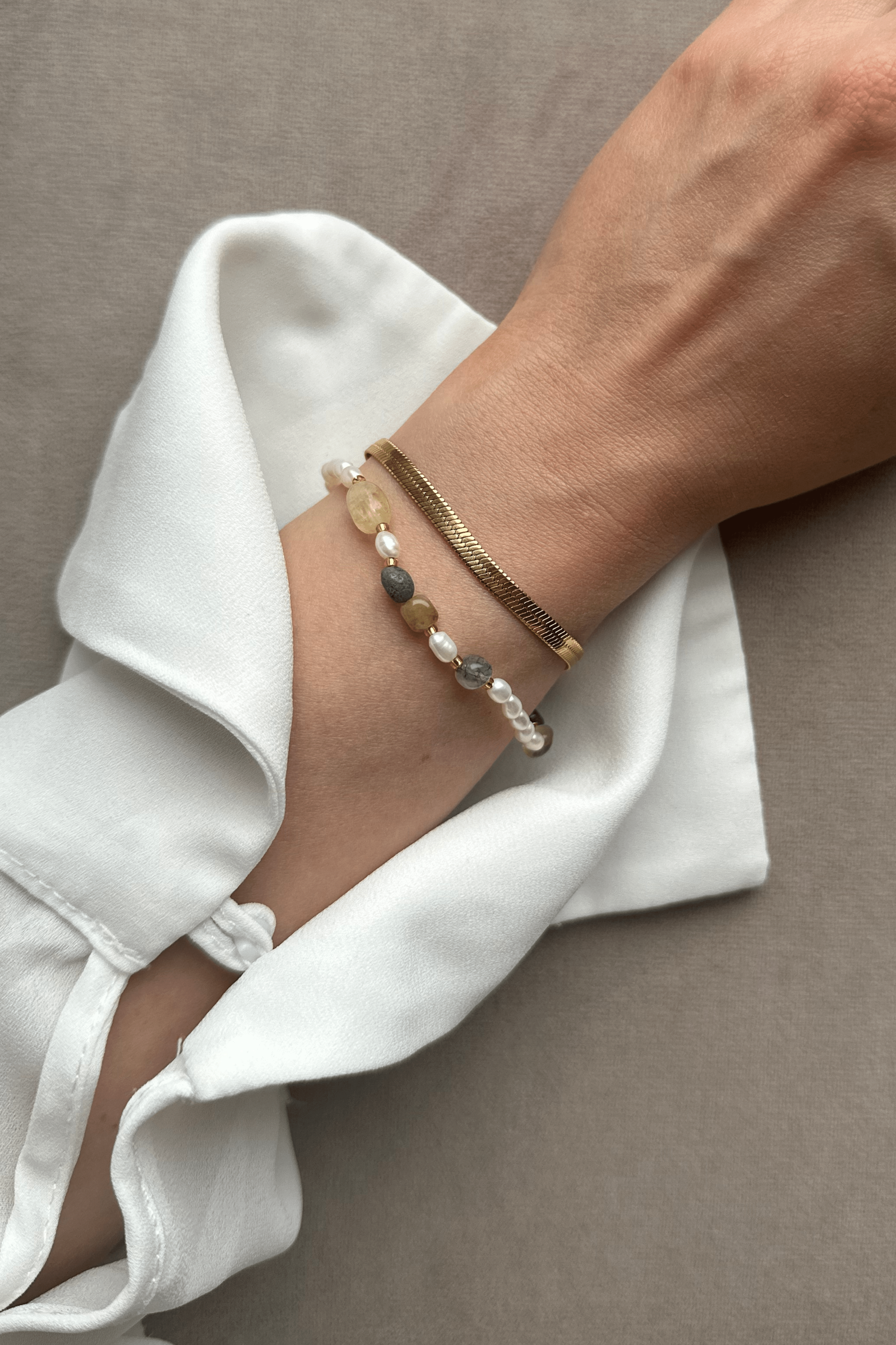 Agate Pearl Bracelet - caliorjewelry