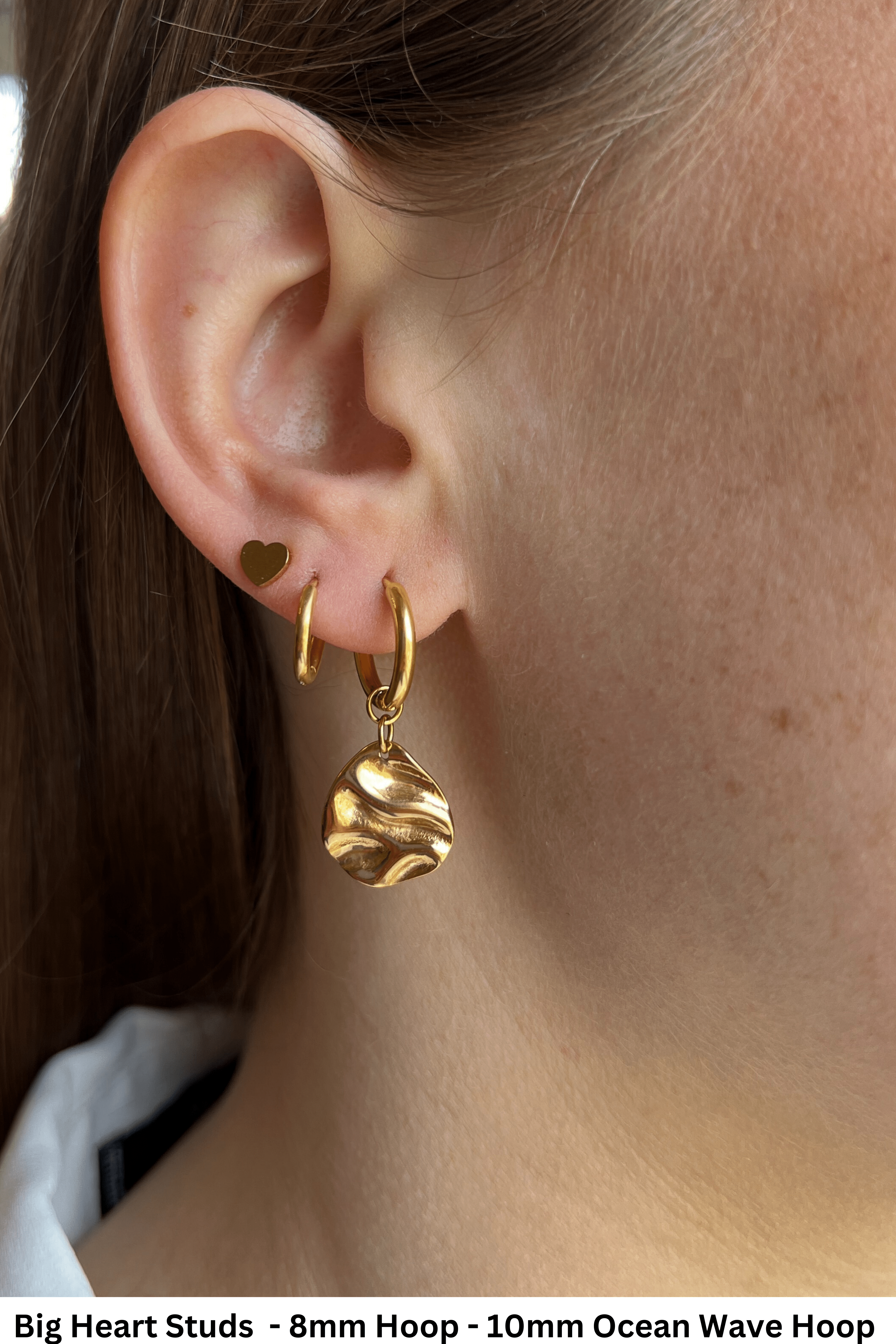 Big Heart Studs (Vorbestellung möglich - Lieferung voraussichtlich Ende Juni) - caliorjewelry