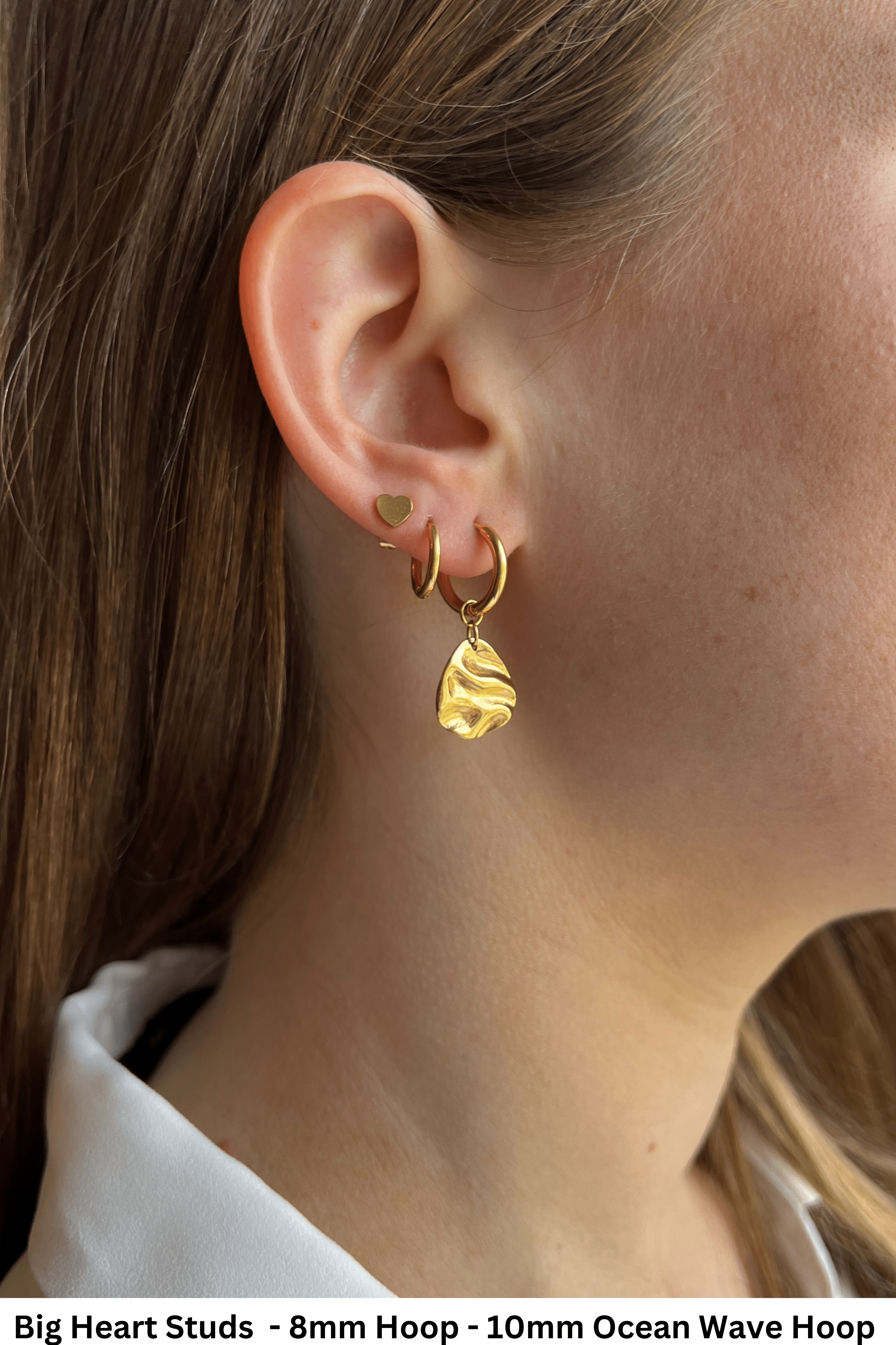 Big Heart Studs (Vorbestellung möglich - Lieferung voraussichtlich Ende Juni) - caliorjewelry