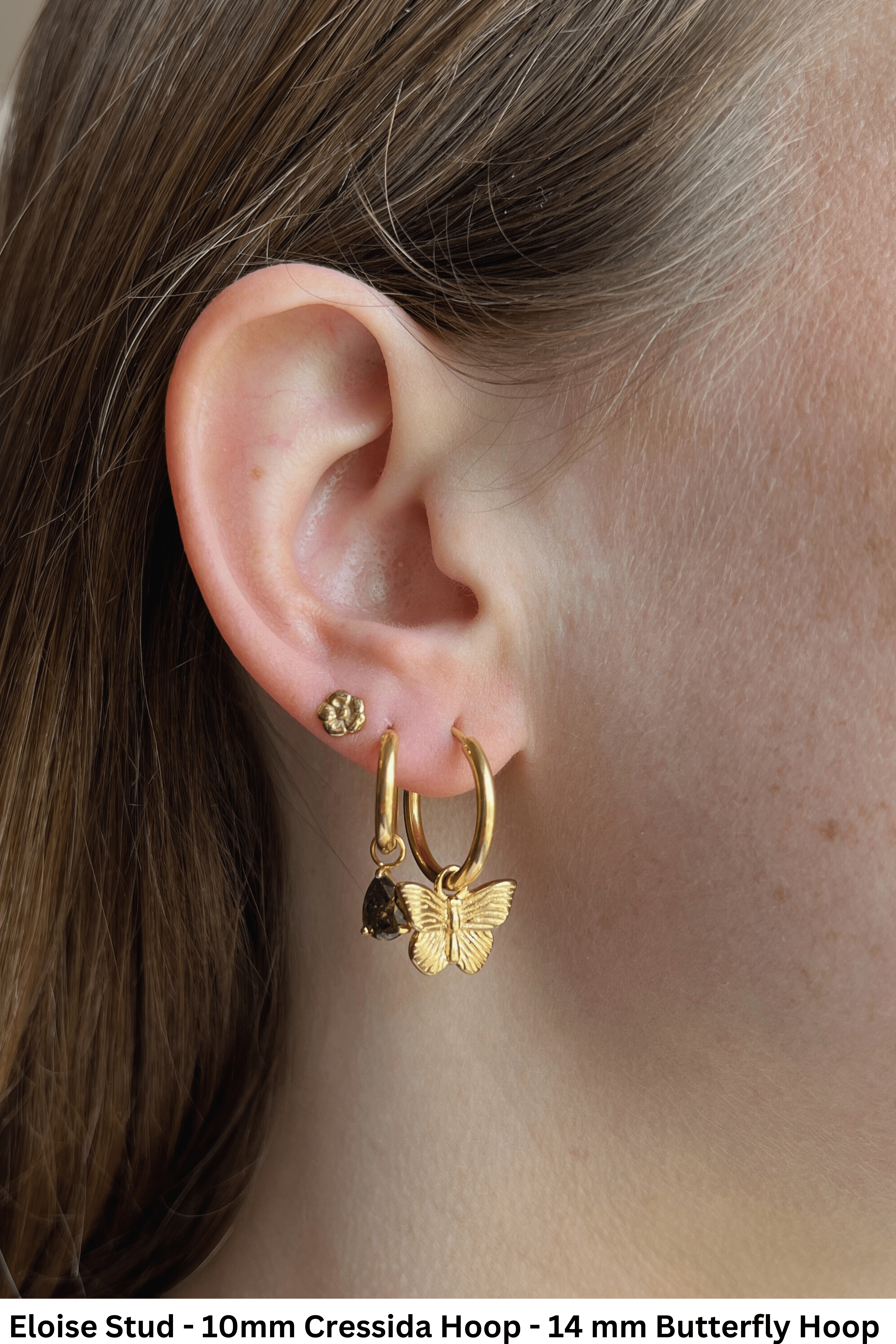 Butterfly Hoops (Vorbestellung möglich - Lieferung voraussichtlich Ende Juni) - caliorjewelry