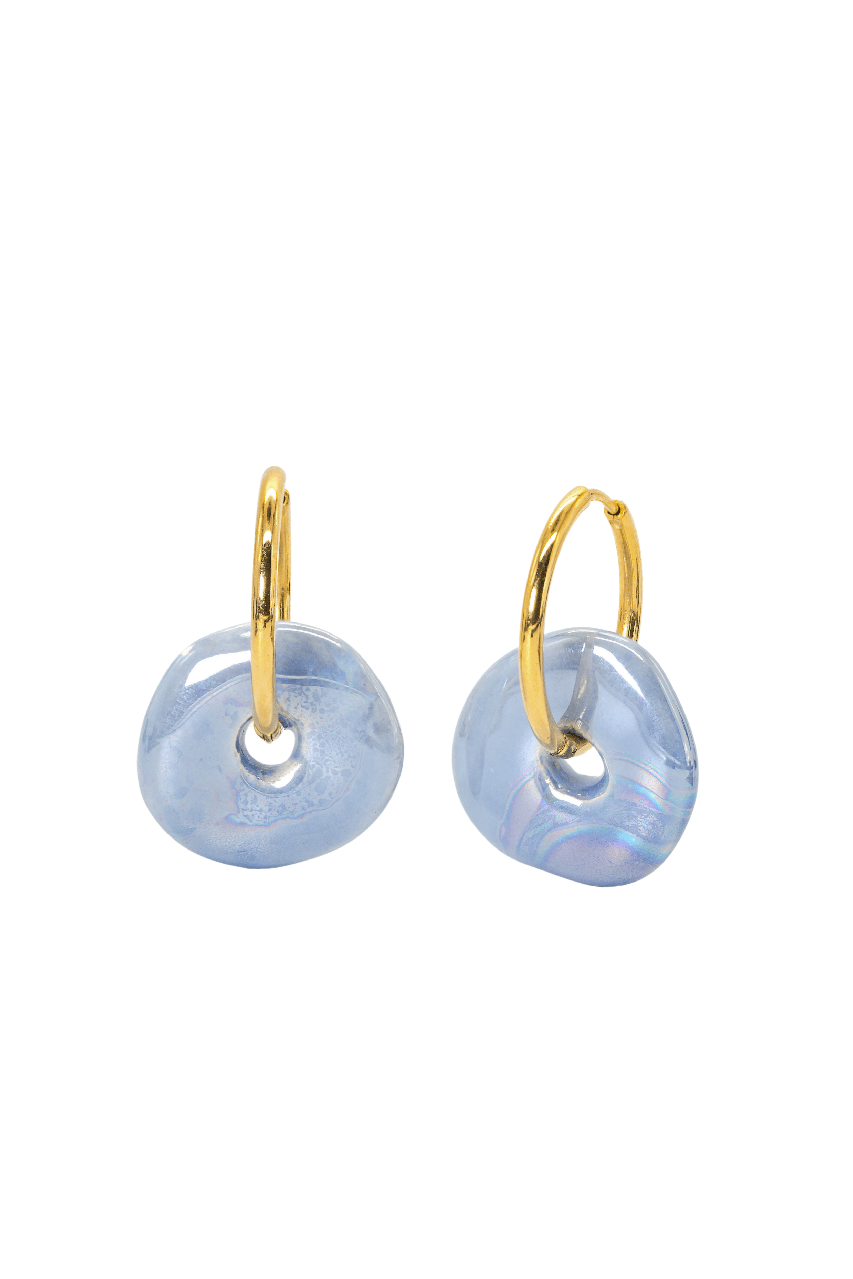 Finola Blue Hoops - caliorjewelry