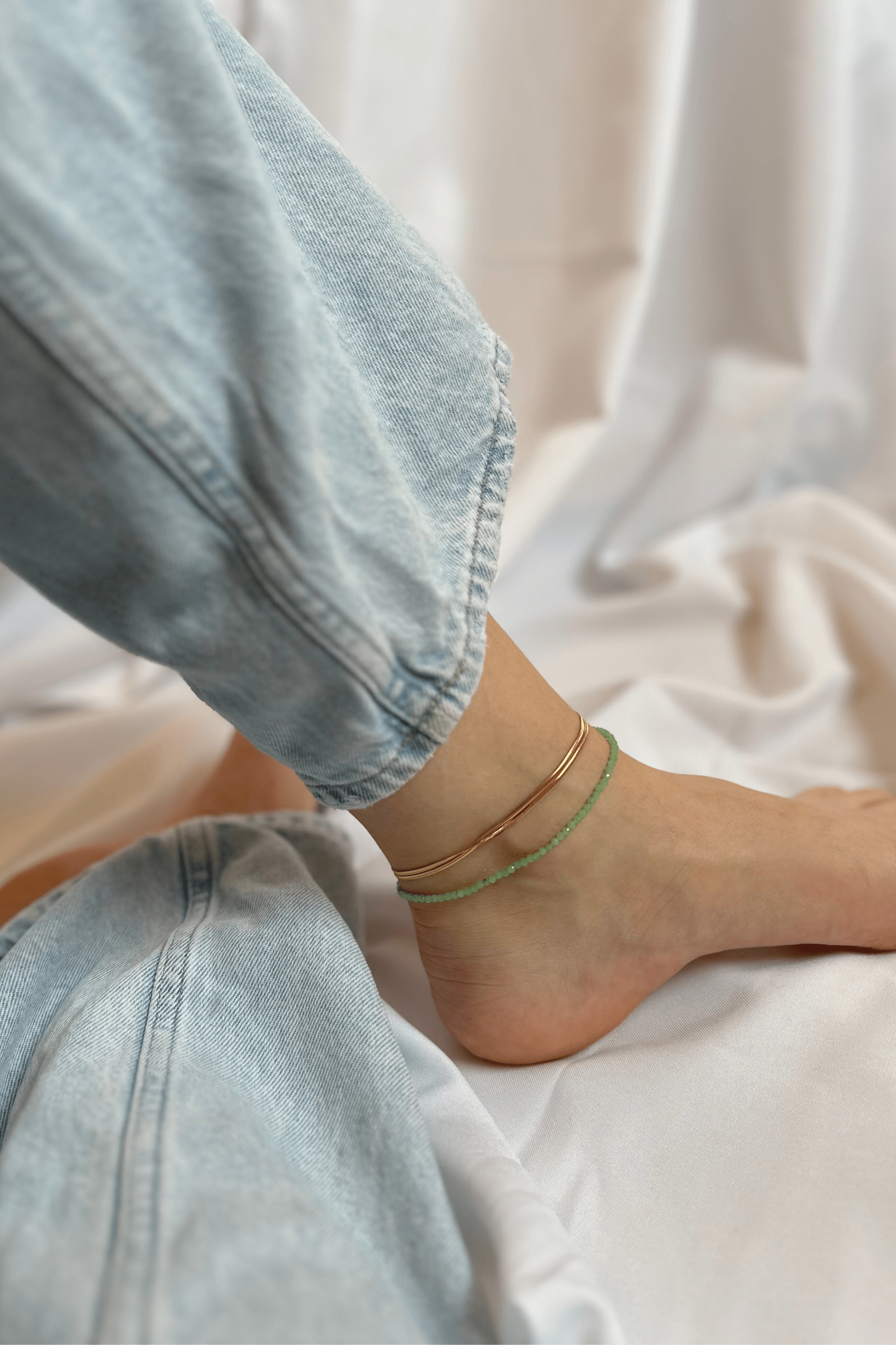 Hailey Double Anklet - caliorjewelry