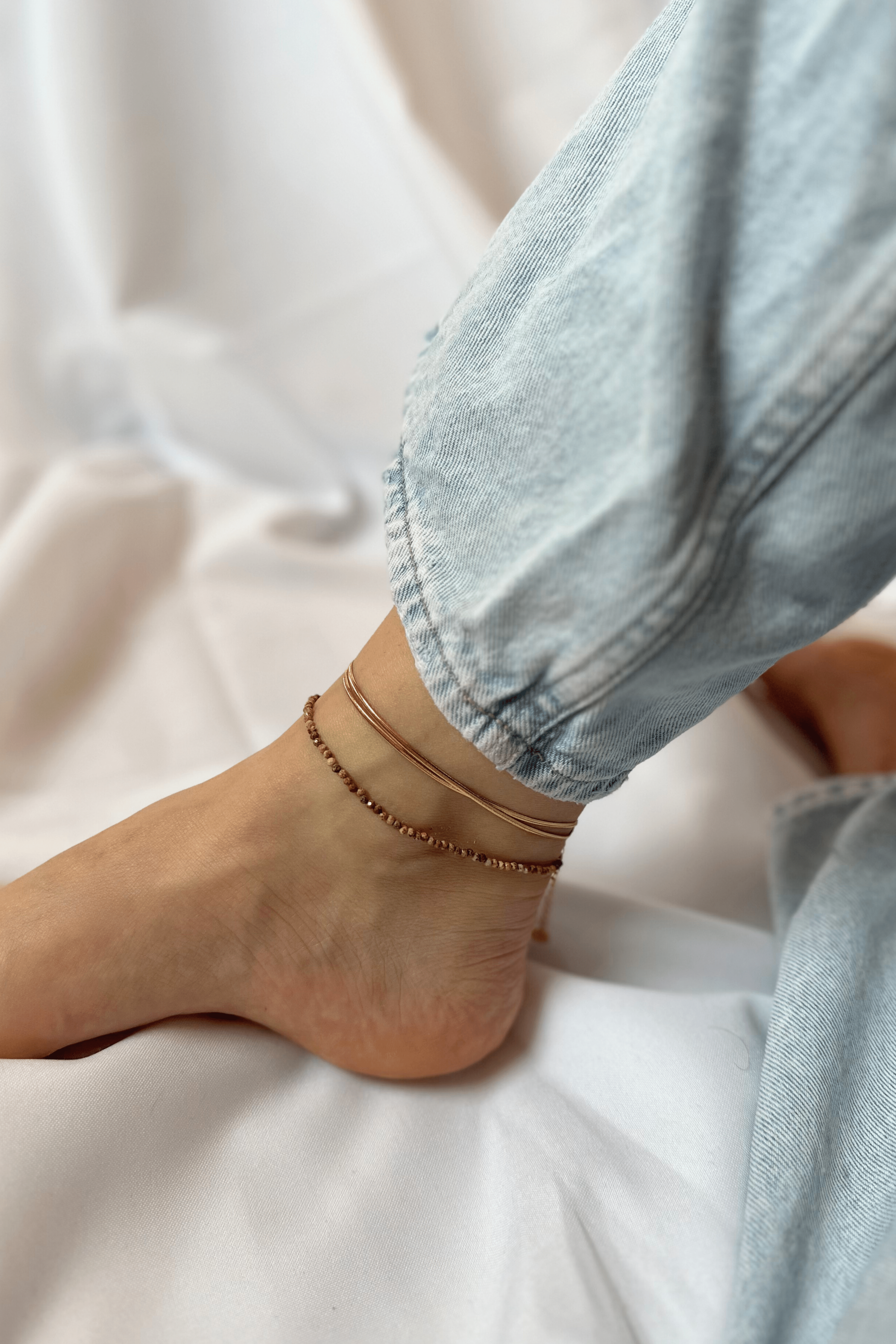 Hailey Double Anklet - caliorjewelry