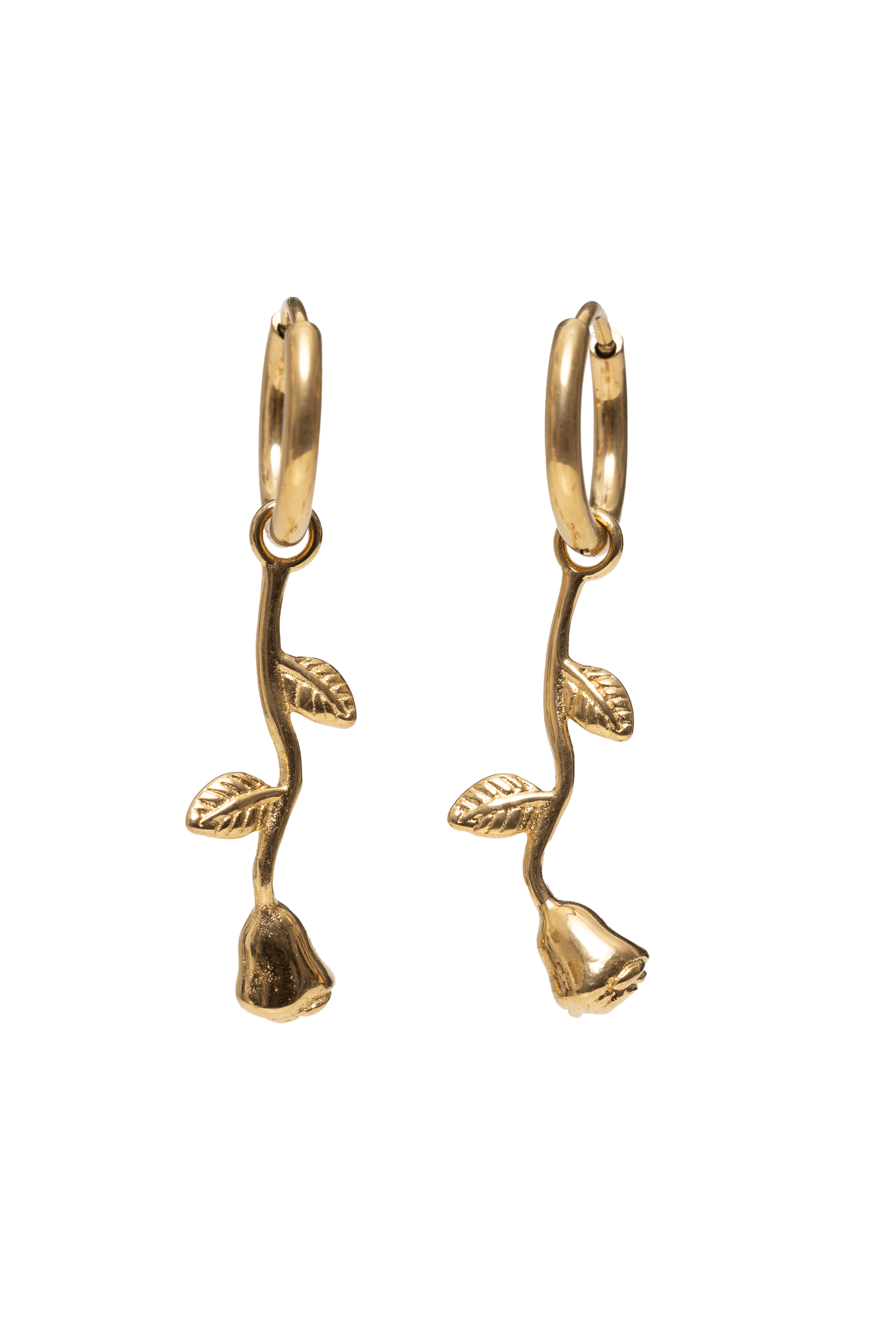 Hanging Rose Hoops (Vorbestellung möglich - Lieferung voraussichtlich Ende Juni) - caliorjewelry