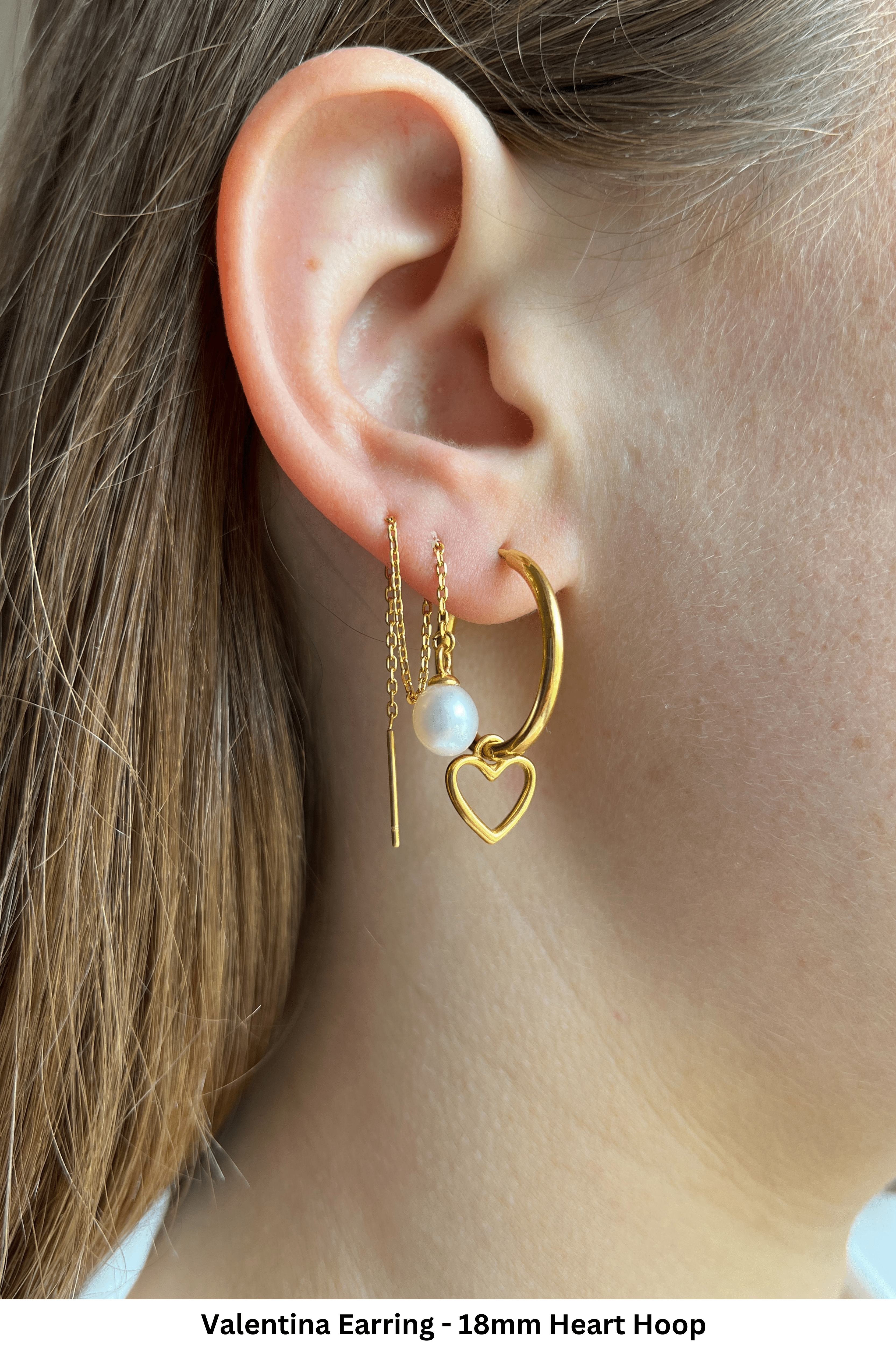 Heart Hoops - caliorjewelry