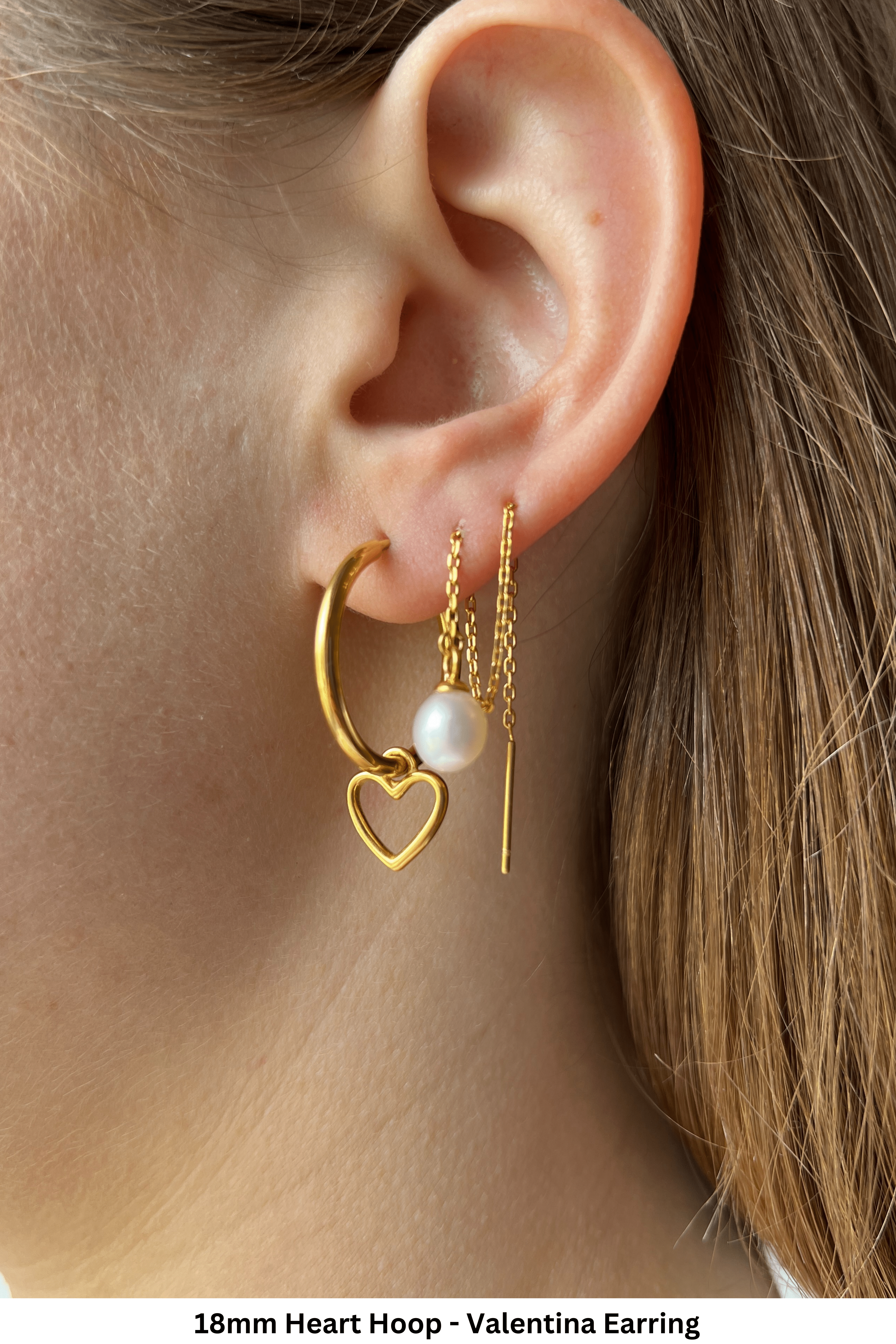 Heart Hoops - caliorjewelry
