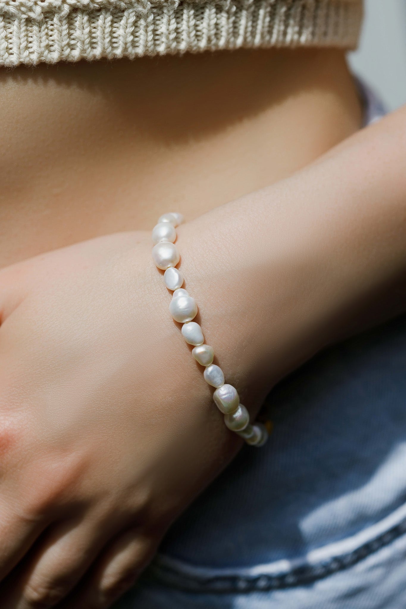 Chunky Pearl Bracelet - caliorjewelry