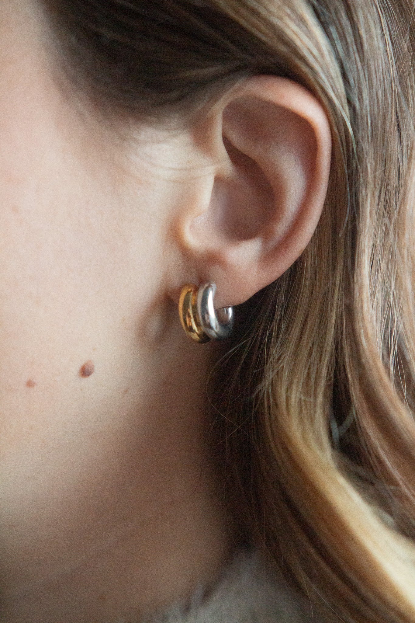 Gold and Silver Earrings - caliorjewelry