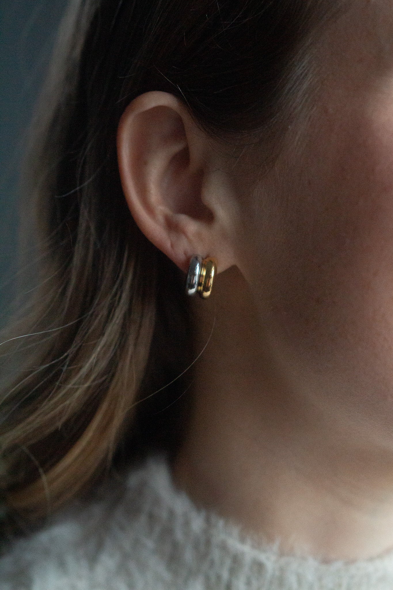 Gold and Silver Earrings - caliorjewelry