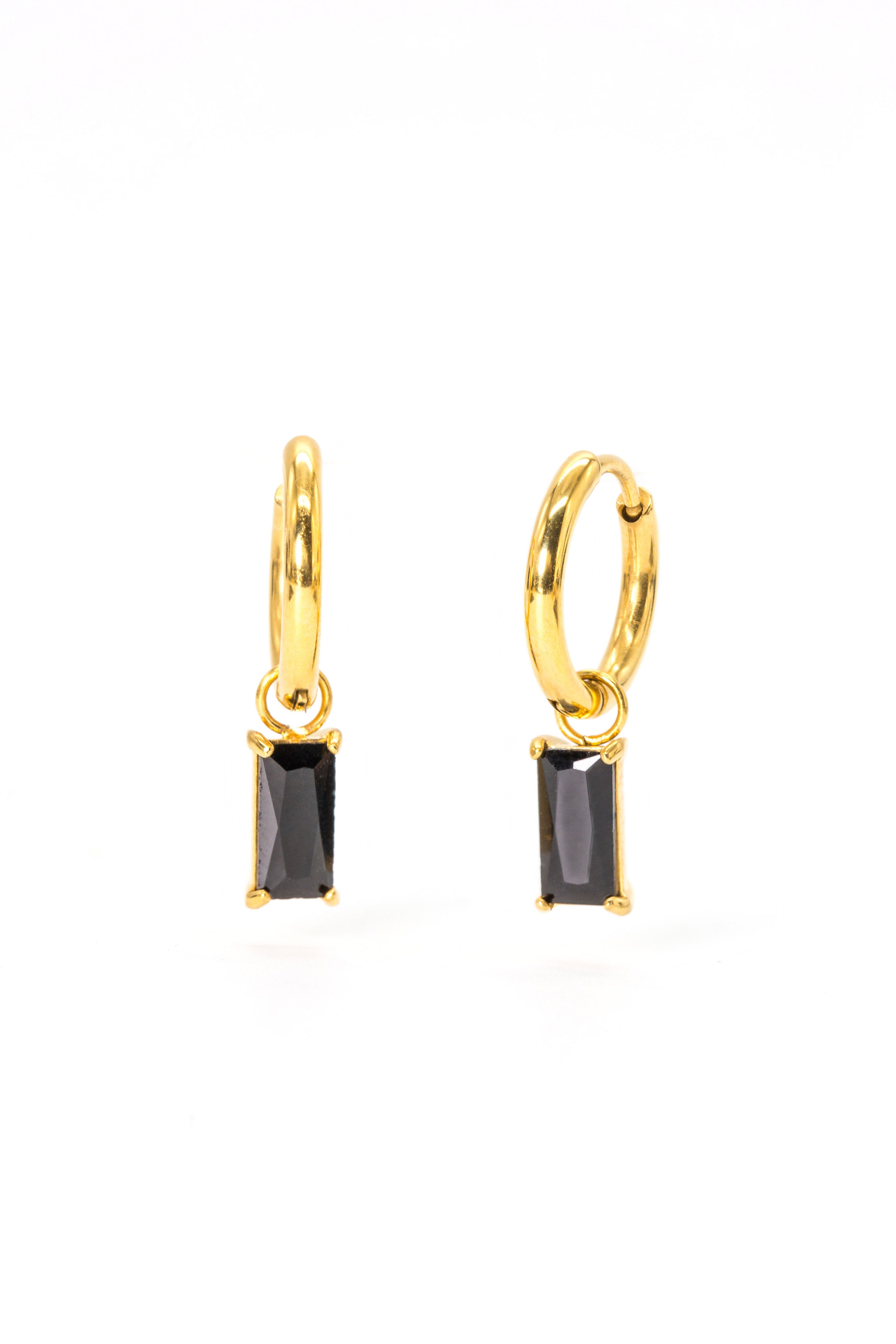 Pierre Noire Hoops - caliorjewelry