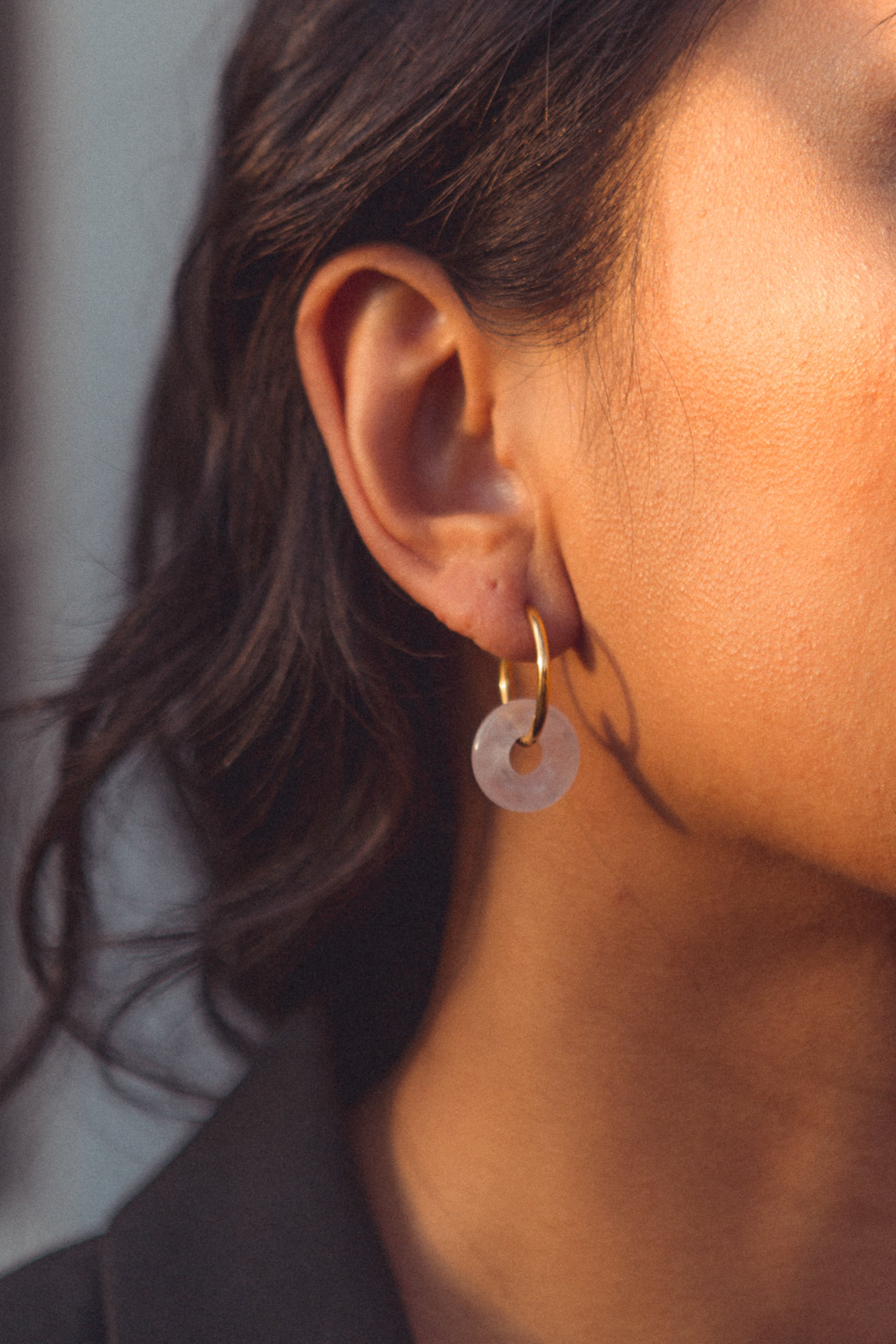 Quarz Hoops - caliorjewelry