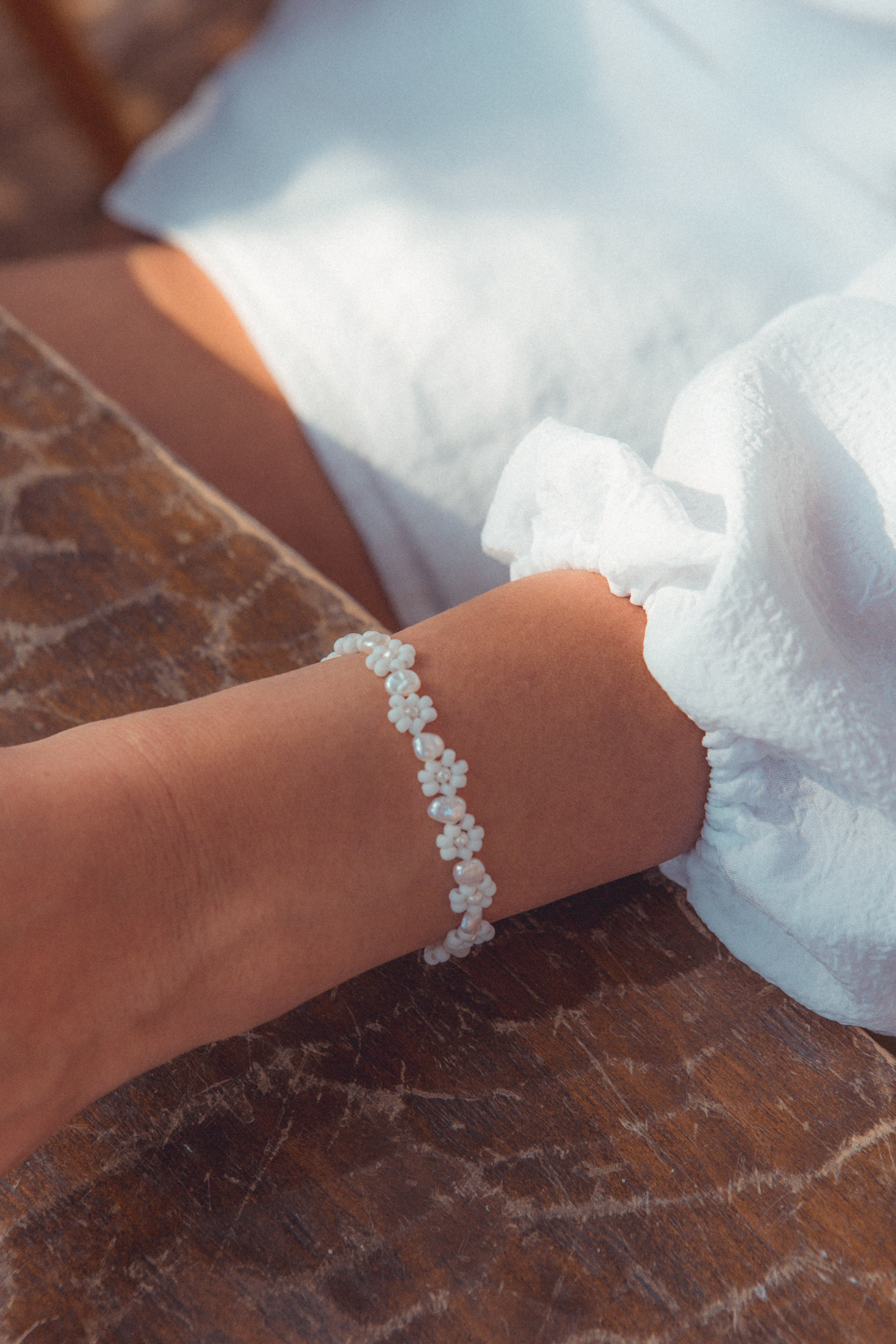 White Daisy Set - caliorjewelry