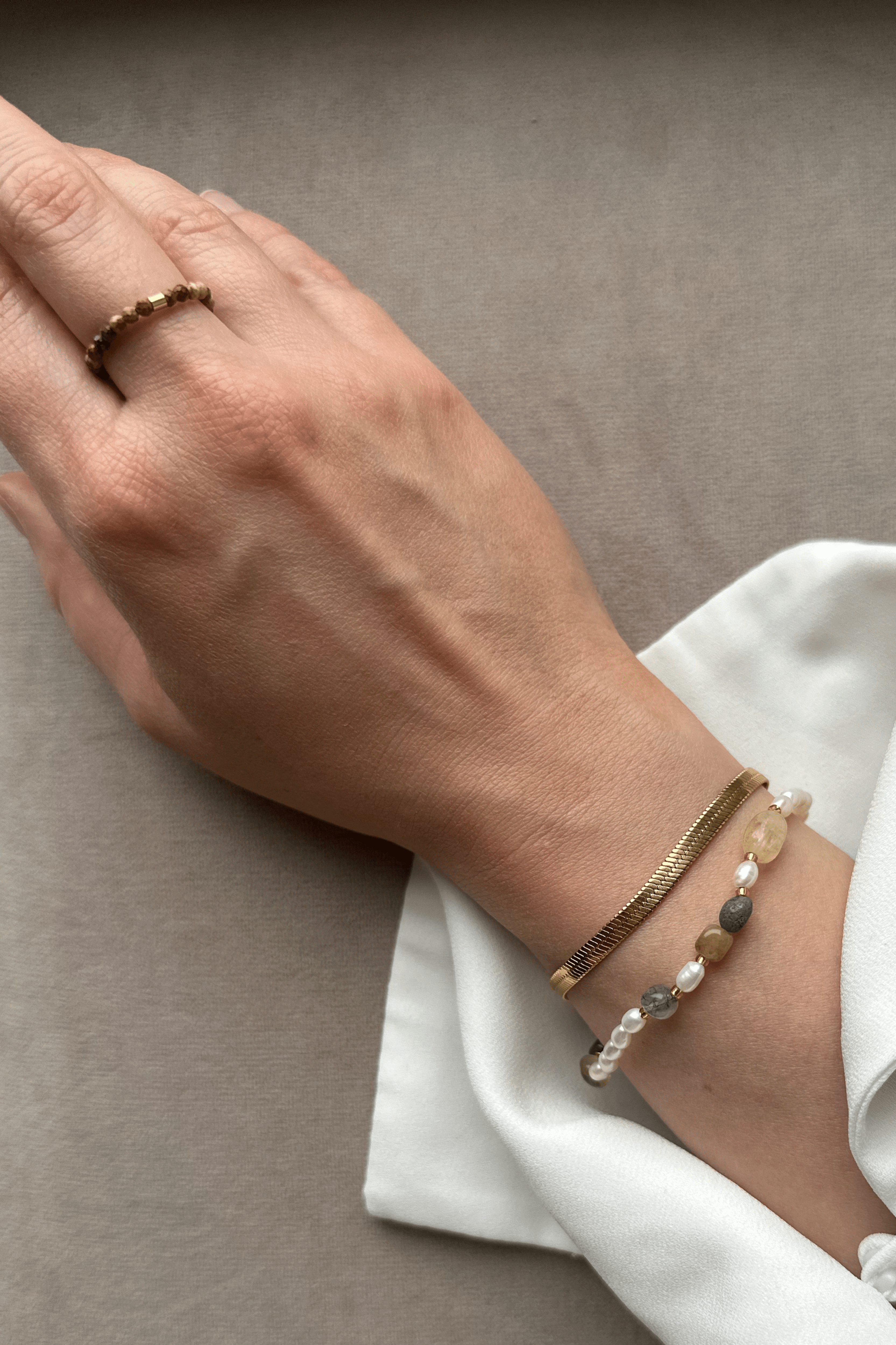 Agate Pearl Bracelet - caliorjewelry