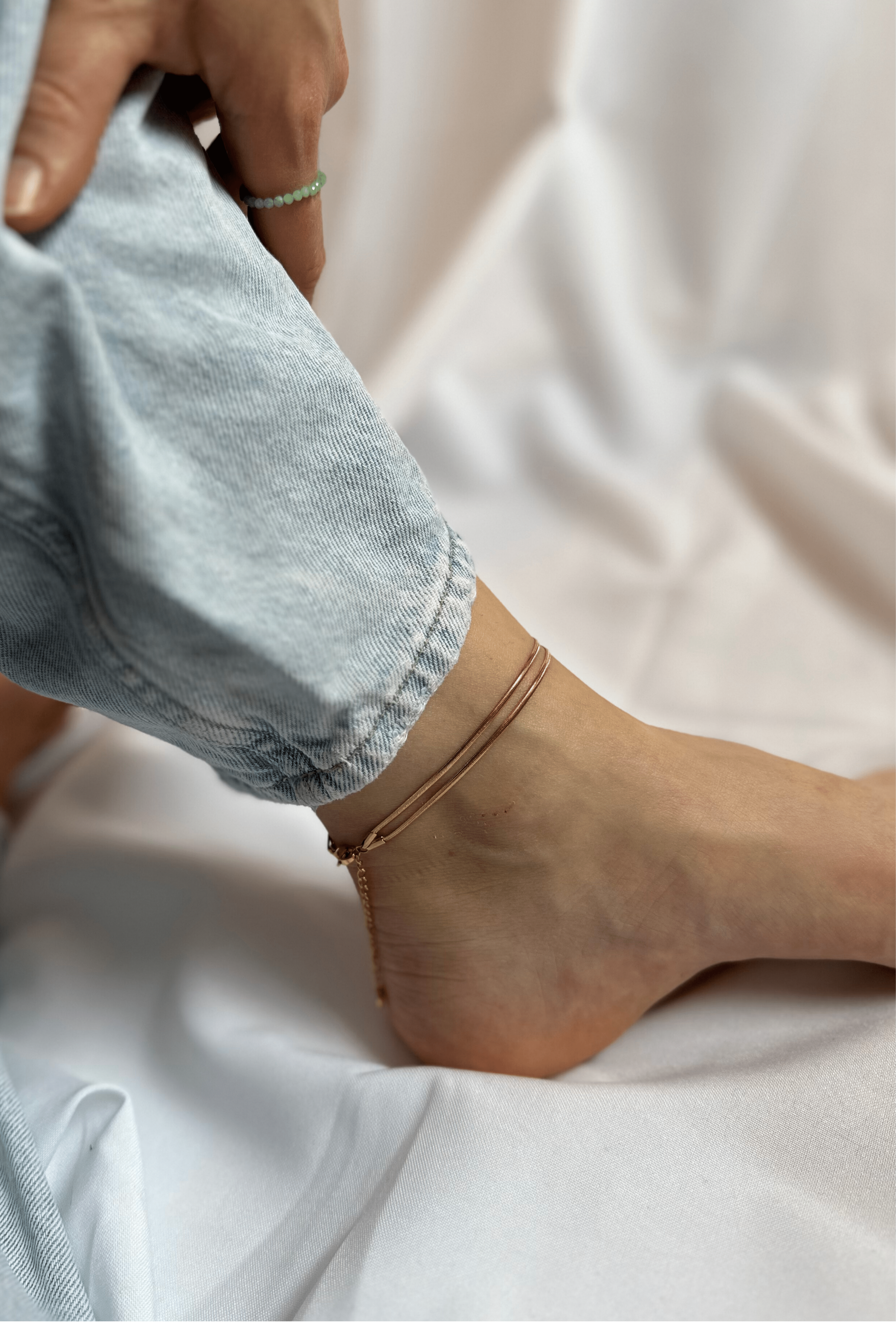 Hailey Double Anklet - caliorjewelry