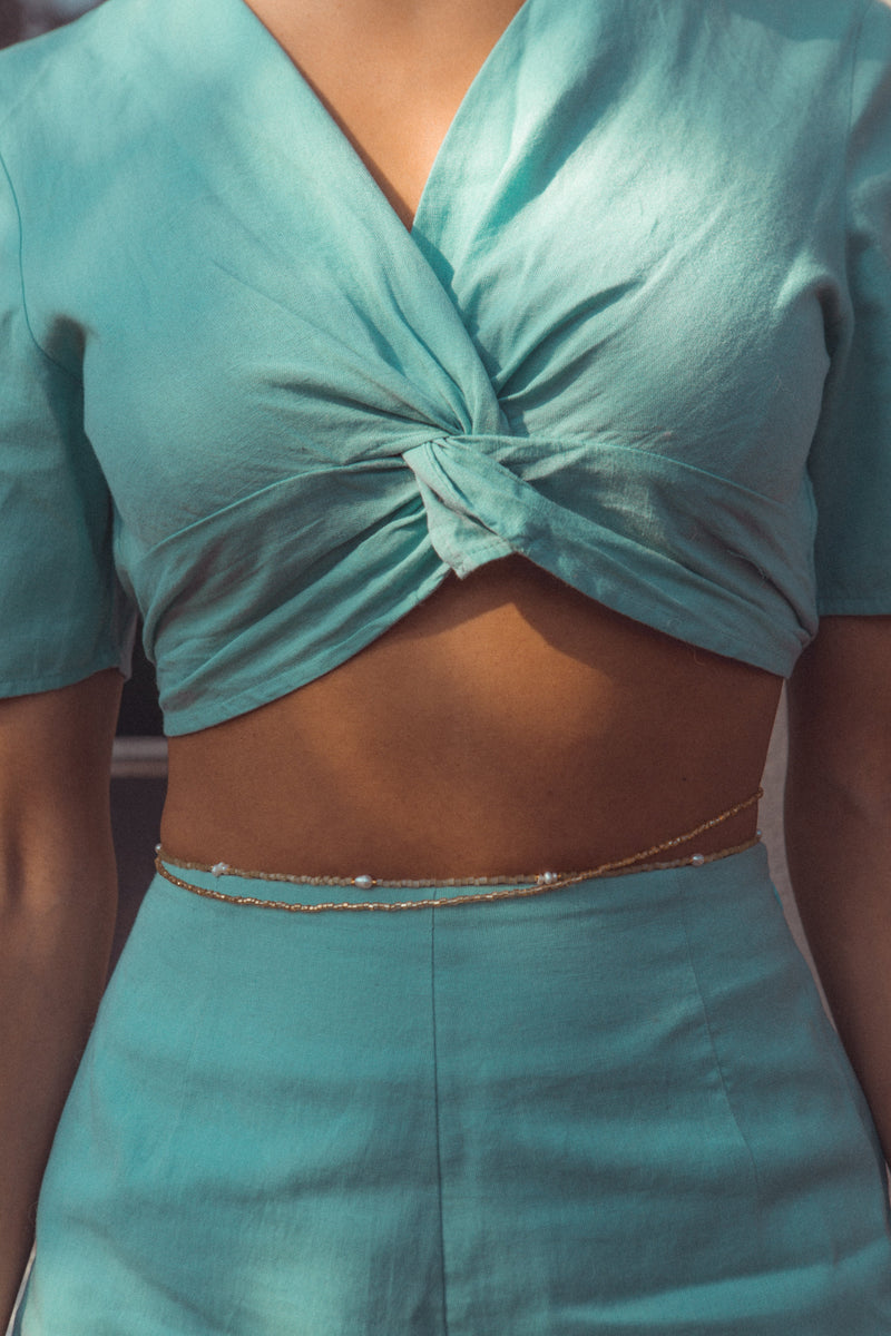 Bodychain Green - caliorjewelry