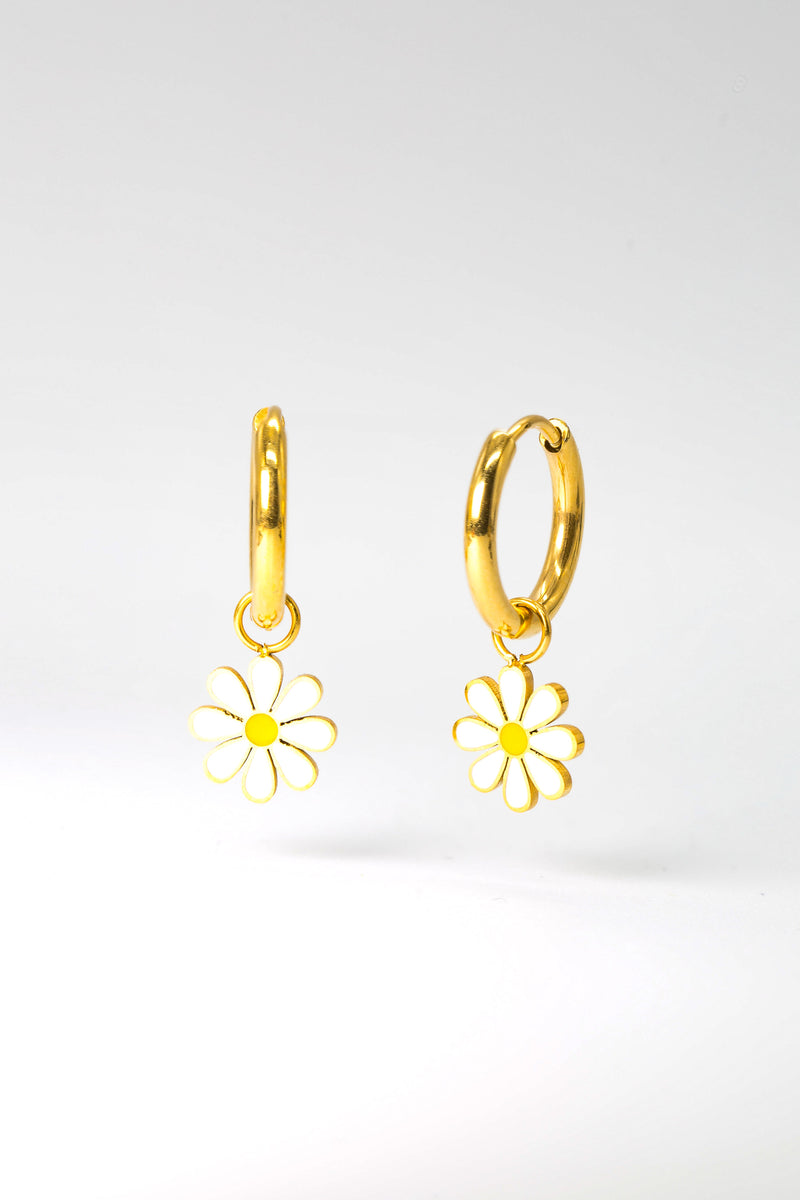 Daisy Hoops - caliorjewelry