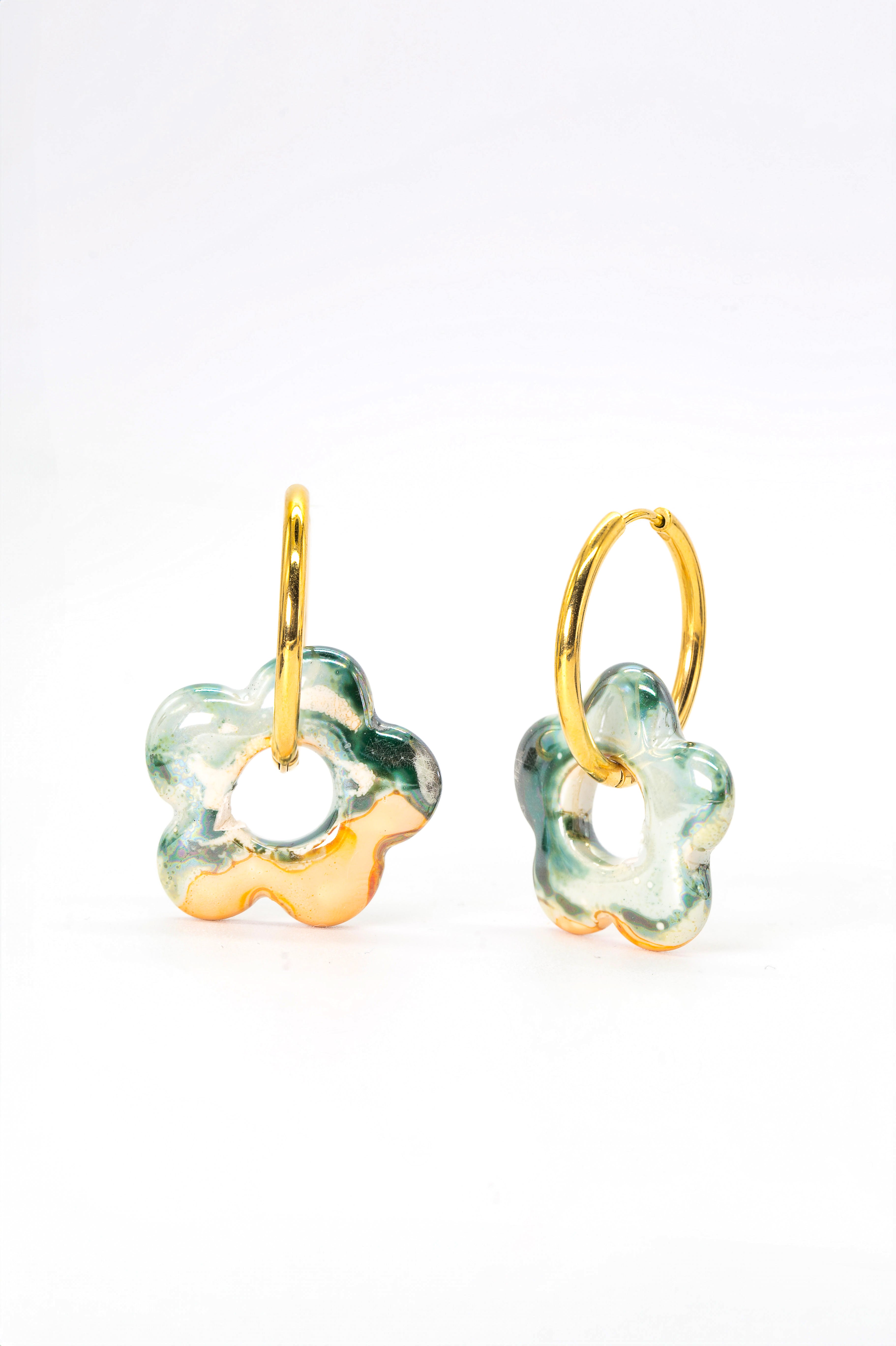 Finola Flower Hoops - caliorjewelry