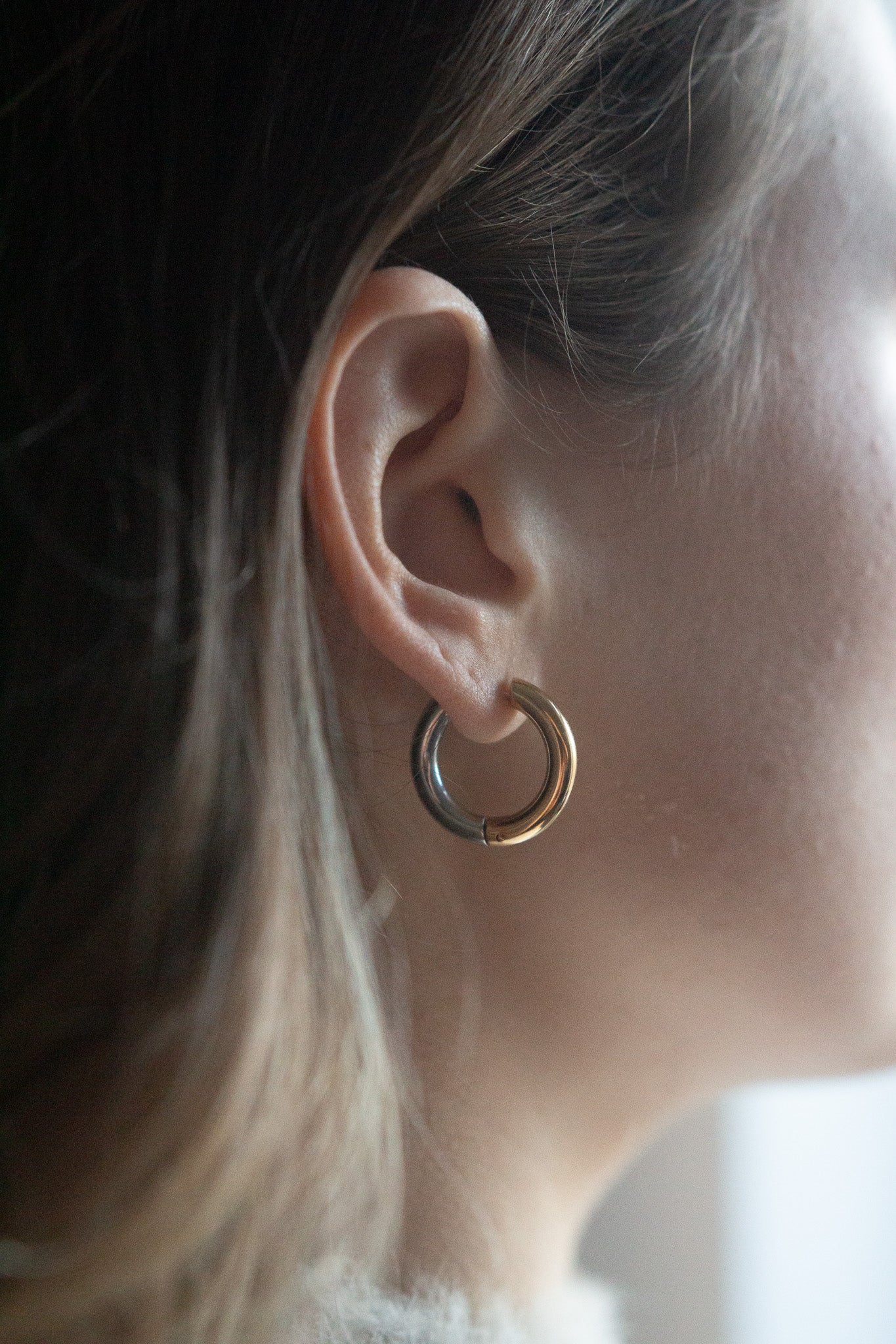 Gold and Silver Hoops - caliorjewelry