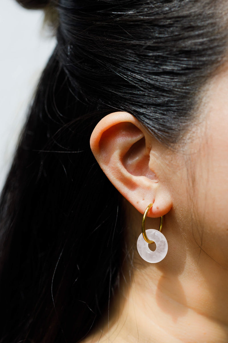Quarz Hoops - caliorjewelry